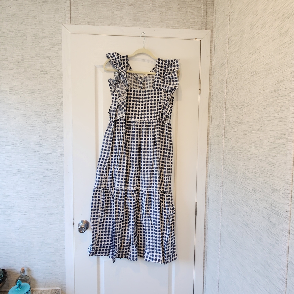 BiBi Patterned Casual Dress Size M Euc